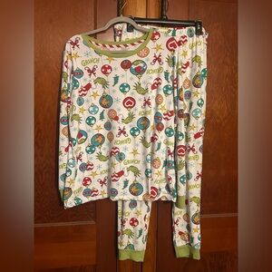 Dr. Seuss Grinch Womens Pajamas - White and Green